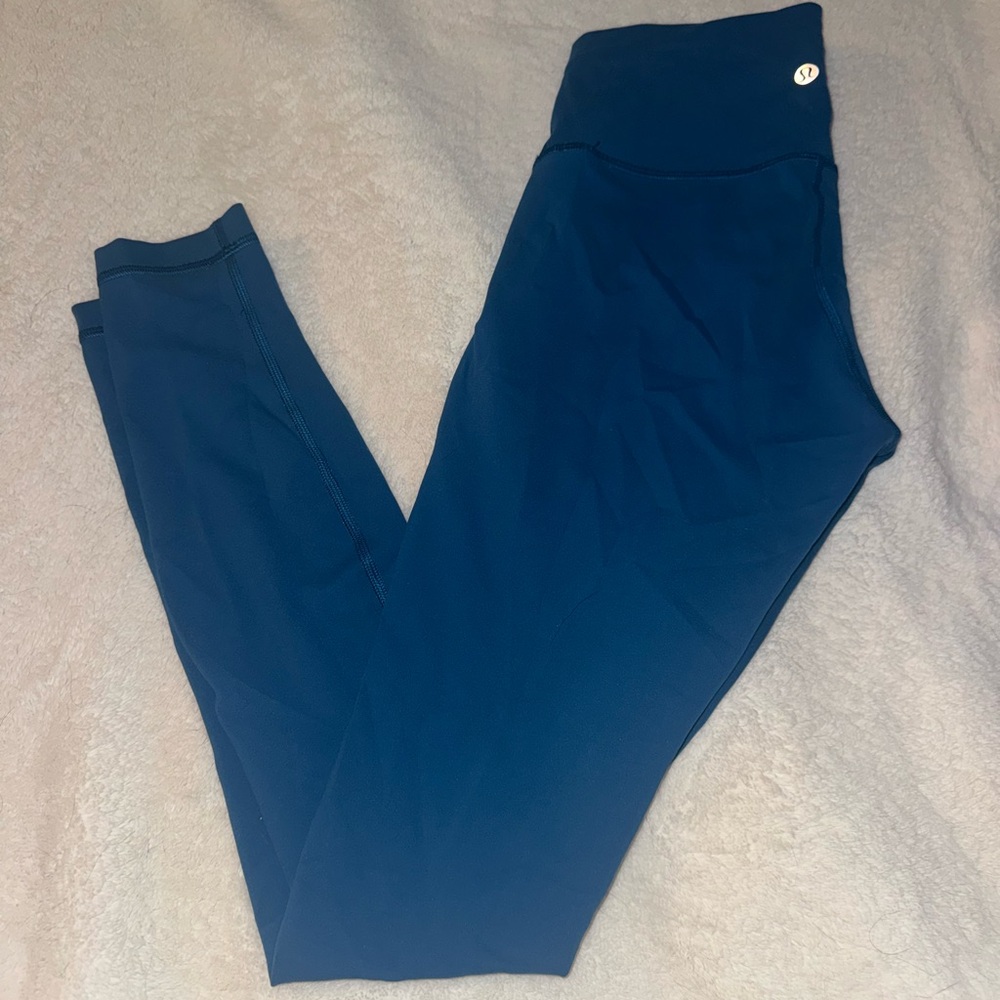 Lululemon size 6 Wunder Train High-rise Hawaiian blue